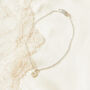 Fine Solid White Gold Sapphire Circle Bracelet, thumbnail 2 of 9