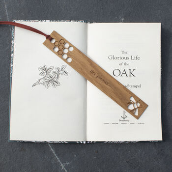 Personalised Gift Oak Bookmark Inspired By Nature, 2 of 11