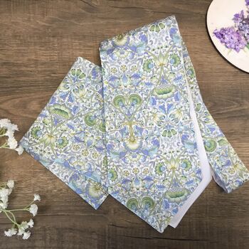 Liberty Blue Green Cravat And Pocket Square Set For Men And Boys, 2 of 7