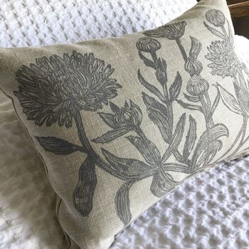 Lavender And Chamomile Linen Sleep Pillow, ‘Calendula’, 4 of 12