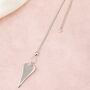 Long Shining Heart Pendant Necklace, thumbnail 1 of 5
