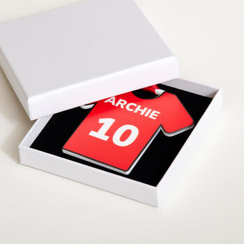 Personalised Football Shirt Bauble Decoration, 7 of 8