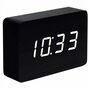 Brick Black Click Clock White LED, thumbnail 6 of 7