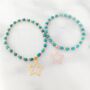 Star Charm Turquoise And Gold Vermeil Beaded Bracelet, thumbnail 6 of 8