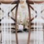 White Macrame Table Runner, thumbnail 5 of 5