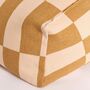 Vibes Armchair Beanbag Mustard And Sand Tiles, thumbnail 2 of 4