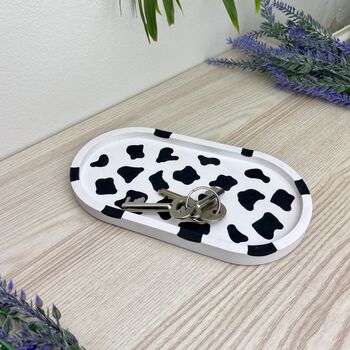 Cow Print Oval Trinket Tray Dish, 2 of 5