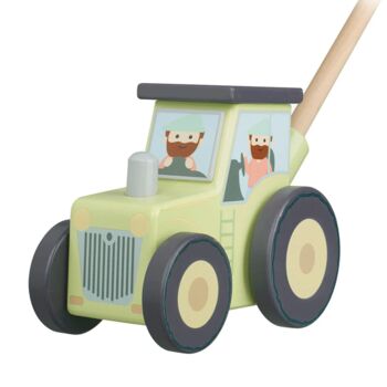 Personalised Push Along Tractor, 3 of 4