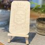 Personalised Wooden Father's Day Crest And Crown Card, thumbnail 4 of 6