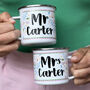 Wedding Mug Set For Couple In Folksy Design, thumbnail 1 of 6