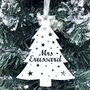 Personalised Teacher Christmas Tree Decoration With Stars, thumbnail 6 of 8