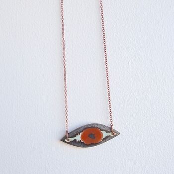 Handmade Ceramic Eye Pendant Necklace, 9 of 11