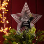 Personalised Star Christmas Tree Topper, thumbnail 5 of 6