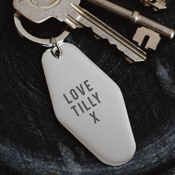 Thank You Teacher Gift Engraved Keyring, 2 of 2