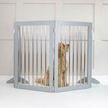 Lords And Labradors Large Wooden Pet Gate, 6 of 6