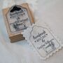 Handmade Personalised Rubber Stamp Sewing Design, thumbnail 1 of 3