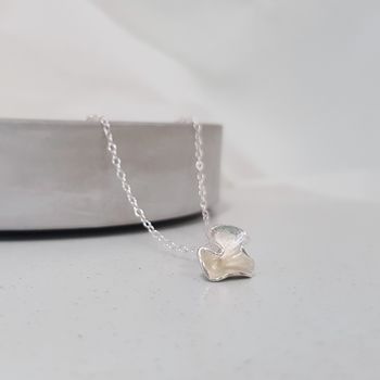Sterling Silver Small Blossom Necklace Small, 3 of 5