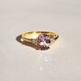 Lavender Amethyst Ring In Sterling Silver, thumbnail 6 of 11