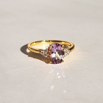 Lavender Amethyst Ring In Sterling Silver, 6 of 11