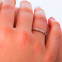 Silver And Diamond Eternity Ring, thumbnail 2 of 4