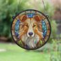 Rough Collie Stained Glass Effect Suncatcher, thumbnail 2 of 5