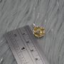 Citrine Silver Floral Pendant: November Birthstone, thumbnail 5 of 8