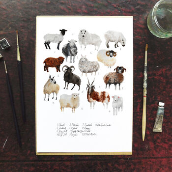 Flock Of Sheep Art Print, 5 of 8