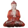 Medium Hand Carved Buddha Statue Welcome, thumbnail 1 of 6