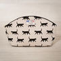 Cat Lovers Black Cats Gift Makeup Toiletry Wash Bag, thumbnail 3 of 4
