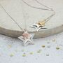 Twinkle Triple Star Pendant Necklace, thumbnail 1 of 11