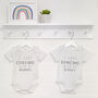 I Love …With My Mummy And Daddy Personalised Babygrows, thumbnail 2 of 9