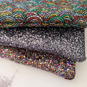 Gunmetal Glitter Clutch Bag, 2 of 2