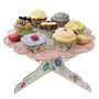 Floral Cardboard Cake Stand, thumbnail 1 of 3