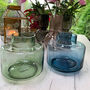 Hedria Laurel Green Handmade Glass Vase, thumbnail 3 of 3