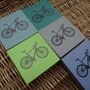 Set Of Four Leather Bicycle Coasters, thumbnail 1 of 5