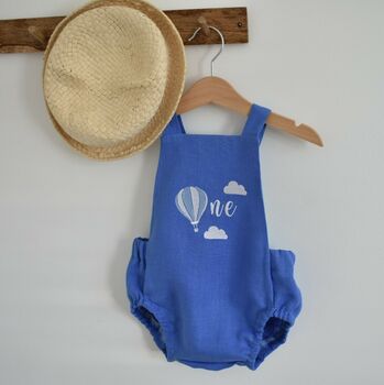 First Birthday Hot Air Balloon Romper, 3 of 7