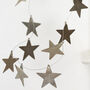 Antique Silver Star Garland – 150cm, thumbnail 2 of 2