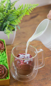 Bouquet Of Six Red Rose Hot Chocolate Bombes, 2 of 3