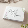Wildflowers Personalised Names Wedding Guest Book, thumbnail 2 of 3