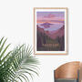 Crater Lake National Park USA Travel Poster Art Print, thumbnail 4 of 8