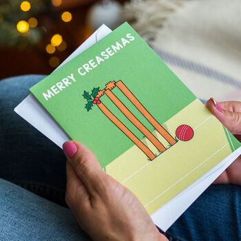 Funny Cricket Christmas Card, 2 of 5