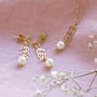 Pearl Leaf Chain Bridesmaids Jewellery Gift Set, thumbnail 9 of 9