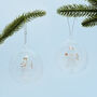 G Decor Set Of Two Glass Angel Christmas Tree Baubles, thumbnail 5 of 9