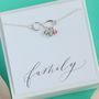 Family Birthstone Infinity Charm Bracelet, thumbnail 2 of 9
