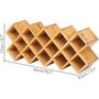 18 Compartments Bamboo Spice Rack Countertop Organizer, thumbnail 5 of 5