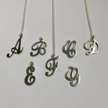 Personalised Mother And Child Silver Initial Necklaces, 5 of 10