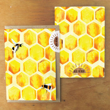 Mellifera Honeybee Print A6 Greetings Cards, 3 of 7