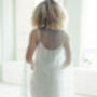 White Wedding Dress Cover Up | Pearl Cape Veil, thumbnail 7 of 12