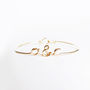 'You And Me' Initials 14k Rose Gold Filled Bangle, thumbnail 2 of 8