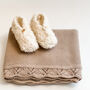 Personalised Organic Baby Blanket Oat, thumbnail 1 of 5